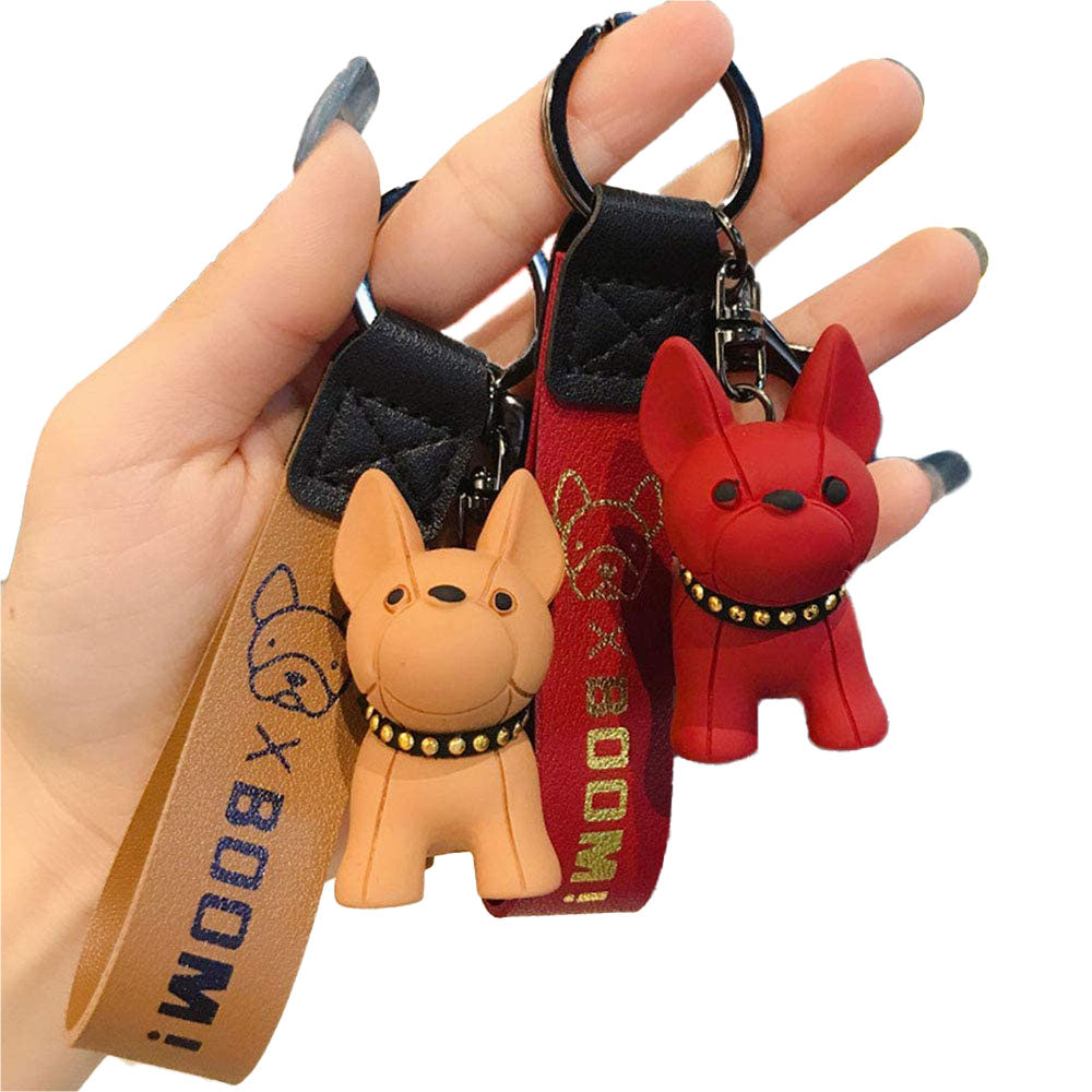 犬 キーホルダー キーリング 可愛い 犬雑貨 バックチャーム おしゃれ ブルドッグ グッズ フレンチ いぬ ワンちゃん バッグチャーム ギフト プレゼント