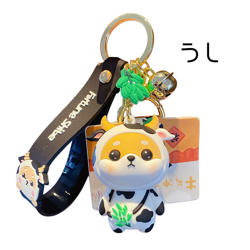 12支 動物 柴犬 キーチャーム キーホルダー キーリング キーチェーン バッグチャーム ストラップ アクセサリー 紛失予防 かわいい ジュエリー 可愛い 雑貨 鍵 車 レディース カップル 小物 ギフト プレゼント