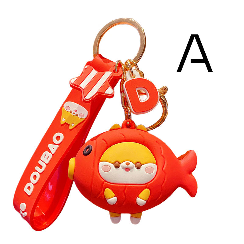 柴犬 鯉 浮き輪 キーチャーム キーホルダー キーリング キーチェーン バッグチャーム ストラップ アクセサリー 紛失予防 かわいい ジュエリー 可愛い 雑貨 鍵 車 レディース カップル 小物 ギフト プレゼント