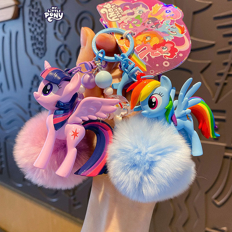 PONY 馬 ユニコーン キーチャーム キーホルダー キーリング キーチェーン バッグチャーム ストラップ アクセサリー 紛失予防 かわいい ジュエリー 可愛い 雑貨 鍵 車 レディース カップル 小物 ギフト プレゼント