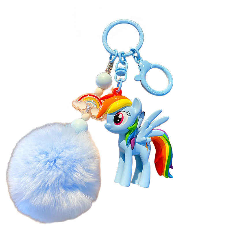 PONY 馬 ユニコーン キーチャーム キーホルダー キーリング キーチェーン バッグチャーム ストラップ アクセサリー 紛失予防 かわいい ジュエリー 可愛い 雑貨 鍵 車 レディース カップル 小物 ギフト プレゼント