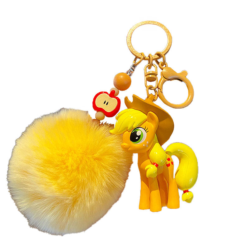 PONY 馬 ユニコーン キーチャーム キーホルダー キーリング キーチェーン バッグチャーム ストラップ アクセサリー 紛失予防 かわいい ジュエリー 可愛い 雑貨 鍵 車 レディース カップル 小物 ギフト プレゼント