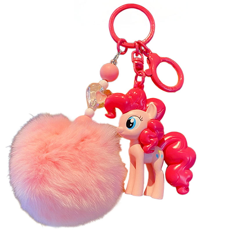 PONY 馬 ユニコーン キーチャーム キーホルダー キーリング キーチェーン バッグチャーム ストラップ アクセサリー 紛失予防 かわいい ジュエリー 可愛い 雑貨 鍵 車 レディース カップル 小物 ギフト プレゼント
