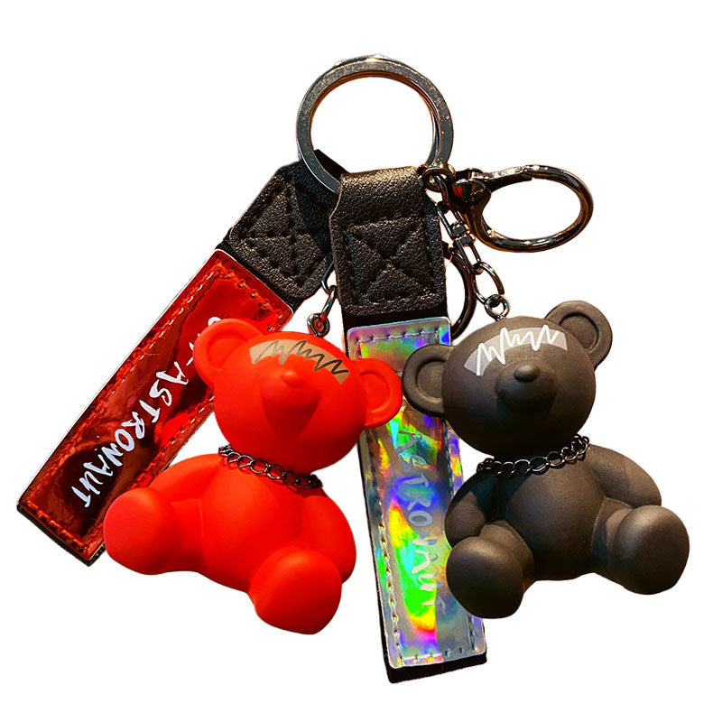 Bear クマ 電波 キーチャーム キーホルダー キーリング キーチェーン