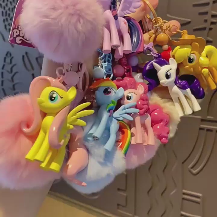 PONY 馬 ユニコーン キーチャーム キーホルダー キーリング キーチェーン バッグチャーム ストラップ アクセサリー 紛失予防 かわいい ジュエリー 可愛い 雑貨 鍵 車 レディース カップル 小物 ギフト プレゼント
