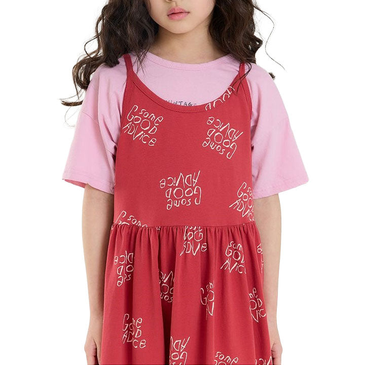 ワンピース ノースリーブ キッズ ベビー ジュニア 韓国製 子供服 韓国 ファッション タンクワンピース 女の子 かわいい ガールズ 純綿 春服 夏服 送料無料