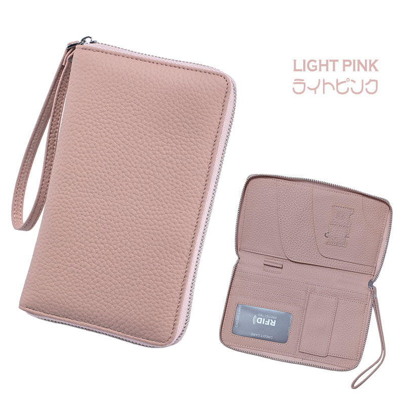 多機能 パスポートケース スキミング防止 革 セキュリティポーチ 薄型 防犯グッズ 貴重品 パスポート トラベル RFID 盗難防止 小銭入れ 撥水 大容量 旅行 チケットケース 軽量