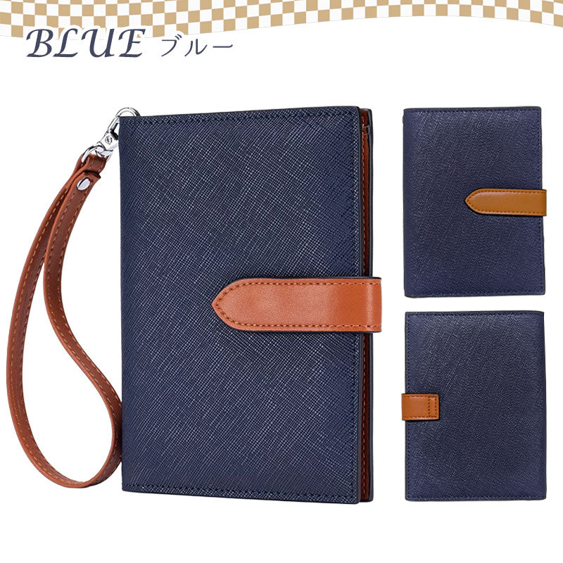 レザー パスポートケース 海外 財布 多機能 スキミング防止 革 セキュリティポーチ 薄型 防犯グッズ 貴重品 パスポート トラベル RFID 盗難防止 小銭入れ 撥水 旅行 軽量