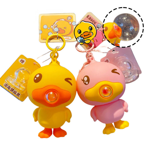Duck キーチャーム キーホルダー キーリング キーチェーン バッグチャーム ストラップ アクセサリー 紛失予防 かわいい ジュエリー 可愛い 雑貨 鍵 車 レディース カップル 小物 ギフト プレゼント