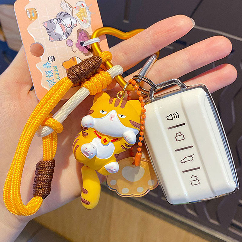 ネコ キーチャーム キーホルダー キーリング キーチェーン バッグチャーム ストラップ アクセサリー 紛失予防 かわいい ジュエリー 可愛い 雑貨 鍵 車 レディース カップル 小物 ギフト プレゼント