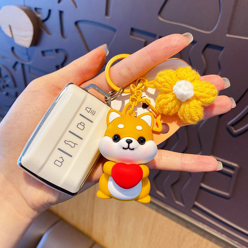 犬 キーチャーム キーホルダー キーリング キーチェーン バッグチャーム ストラップ アクセサリー 紛失予防 かわいい ジュエリー 可愛い 雑貨 鍵 車 レディース カップル 小物 ギフト プレゼント