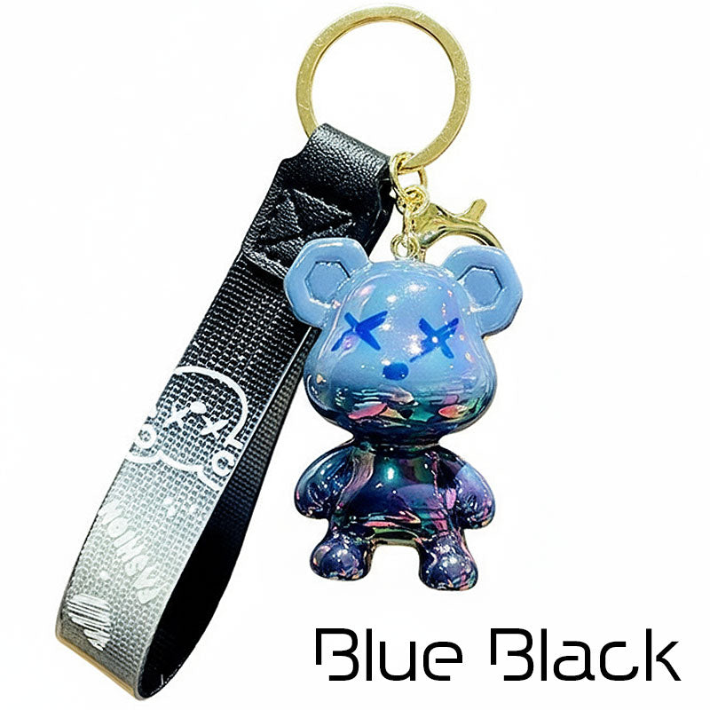 クマ キーチャーム キーホルダー キーリング キーチェーン バッグチャーム ストラップ アクセサリー 紛失予防 かわいい ジュエリー 可愛い 雑貨 鍵 車 レディース カップル 小物 ギフト プレゼント