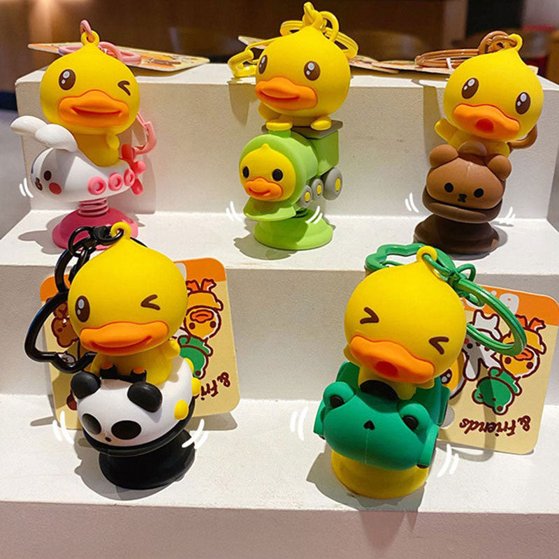 Duck 鴨 キーチャーム キーホルダー キーリング キーチェーン バッグチャーム ストラップ アクセサリー 紛失予防 かわいい ジュエリー 可愛い 雑貨 鍵 車 レディース カップル 小物 ギフト プレゼント