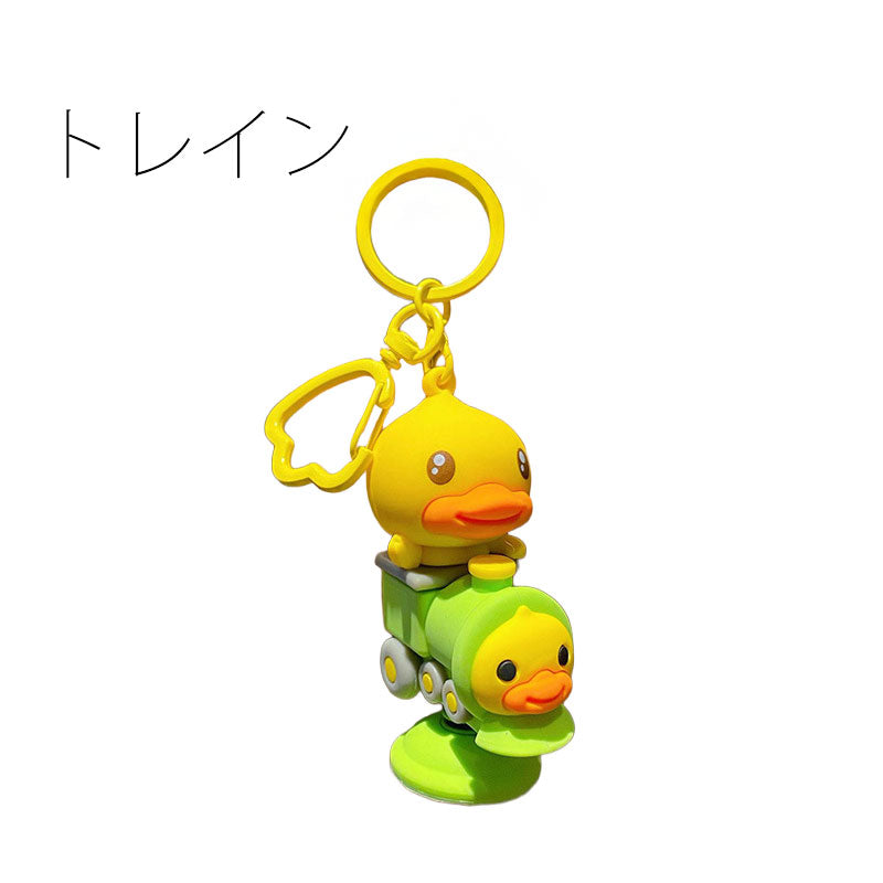 Duck 鴨 キーチャーム キーホルダー キーリング キーチェーン バッグチャーム ストラップ アクセサリー 紛失予防 かわいい ジュエリー 可愛い 雑貨 鍵 車 レディース カップル 小物 ギフト プレゼント