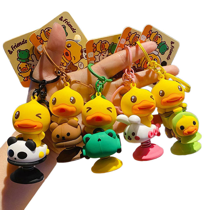 Duck 鴨 キーチャーム キーホルダー キーリング キーチェーン バッグチャーム ストラップ アクセサリー 紛失予防 かわいい ジュエリー 可愛い 雑貨 鍵 車 レディース カップル 小物 ギフト プレゼント