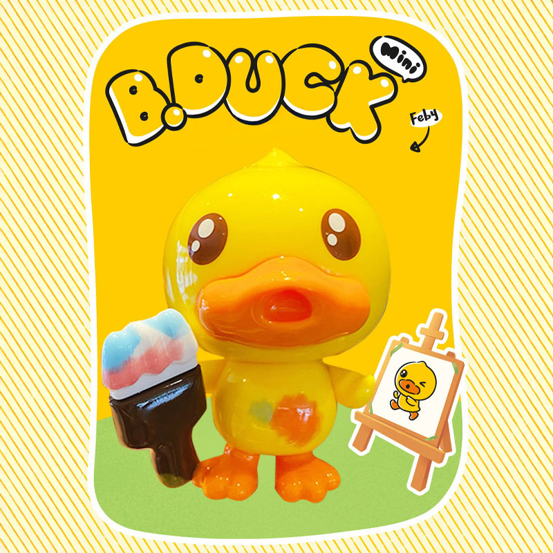 Duck 画家 キーチャーム キーホルダー キーリング キーチェーン バッグチャーム ストラップ アクセサリー 紛失予防 かわいい ジュエリー 可愛い 雑貨 鍵 車 レディース カップル 小物 ギフト プレゼント