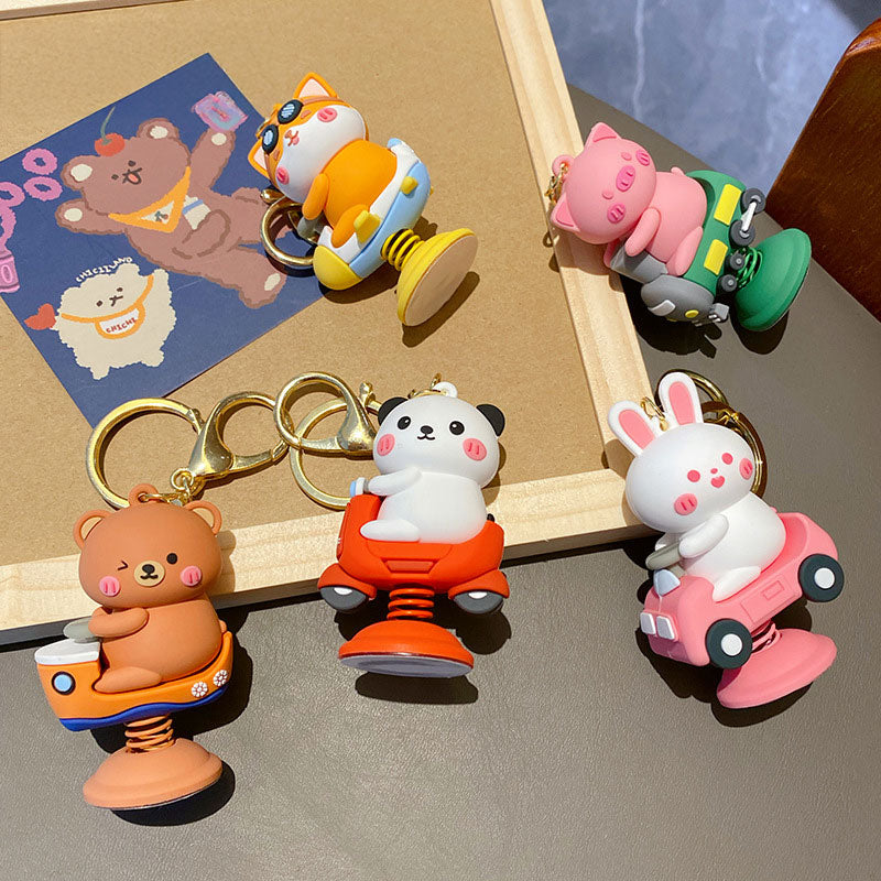 揺り木馬 動物 キーチャーム キーホルダー キーリング キーチェーン バッグチャーム ストラップ アクセサリー 紛失予防 かわいい ジュエリー 可愛い 雑貨 鍵 車 レディース カップル 小物 ギフト プレゼント