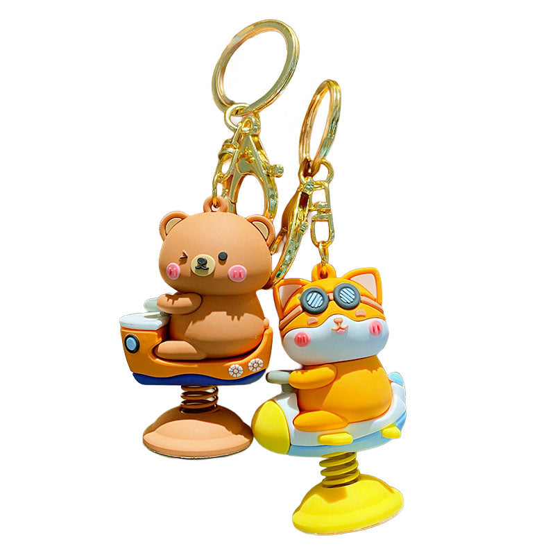 揺り木馬 動物 キーチャーム キーホルダー キーリング キーチェーン バッグチャーム ストラップ アクセサリー 紛失予防 かわいい ジュエリー 可愛い 雑貨 鍵 車 レディース カップル 小物 ギフト プレゼント