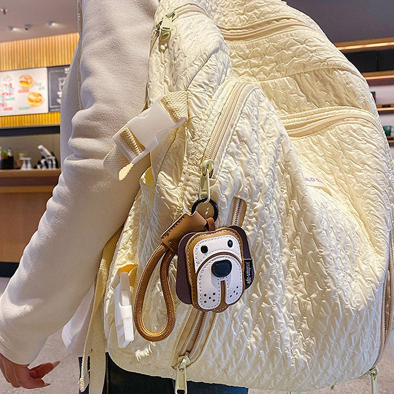 犬 革 キーチャーム キーホルダー キーリング キーチェーン バッグチャーム ストラップ アクセサリー 紛失予防 かわいい ジュエリー 可愛い 雑貨 鍵 車 レディース カップル 小物 ギフト プレゼント