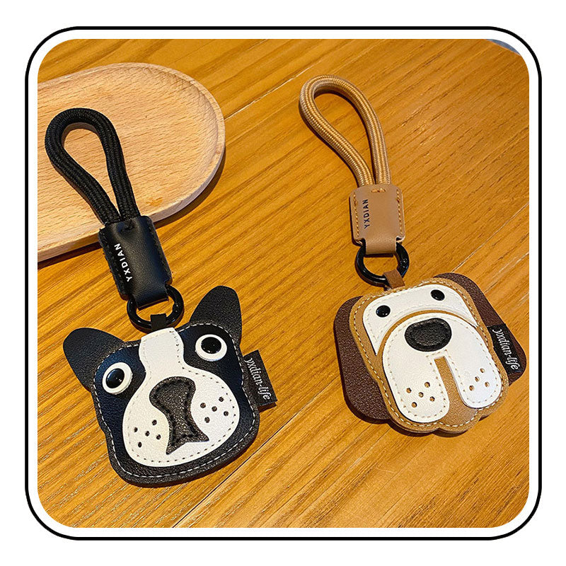 犬 革 キーチャーム キーホルダー キーリング キーチェーン バッグチャーム ストラップ アクセサリー 紛失予防 かわいい ジュエリー 可愛い 雑貨 鍵 車 レディース カップル 小物 ギフト プレゼント