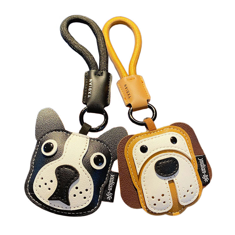 犬 革 キーチャーム キーホルダー キーリング キーチェーン バッグチャーム ストラップ アクセサリー 紛失予防 かわいい ジュエリー 可愛い 雑貨 鍵 車 レディース カップル 小物 ギフト プレゼント