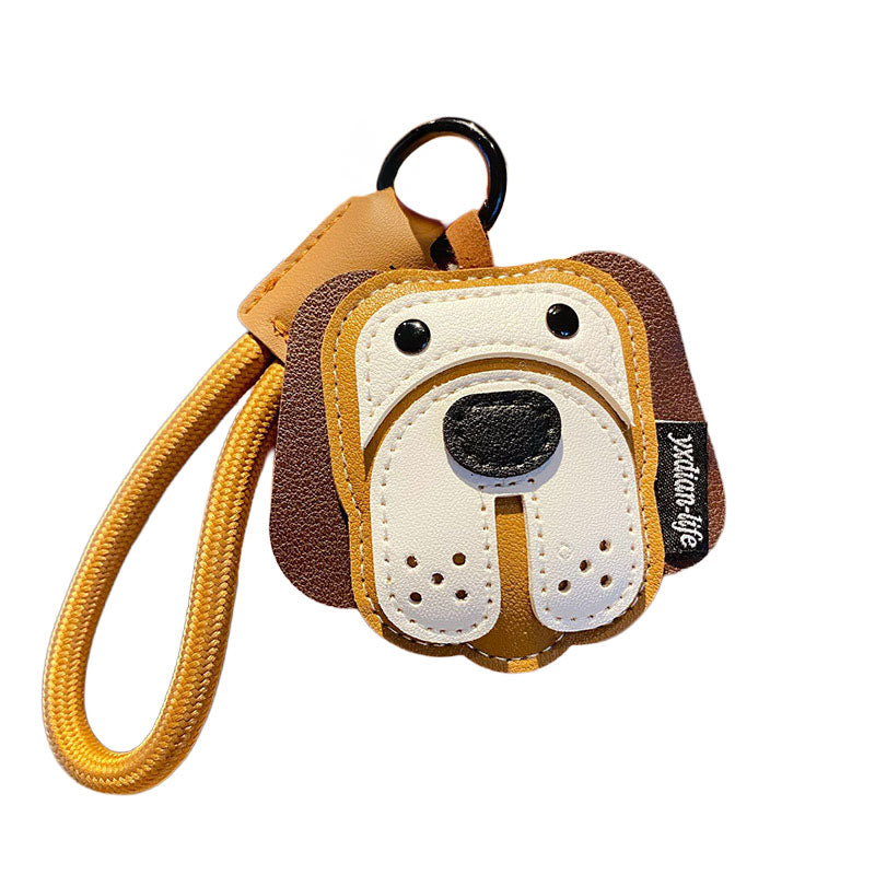 犬 革 キーチャーム キーホルダー キーリング キーチェーン バッグチャーム ストラップ アクセサリー 紛失予防 かわいい ジュエリー 可愛い 雑貨 鍵 車 レディース カップル 小物 ギフト プレゼント