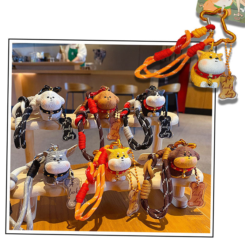 犬 毛 キーチャーム キーホルダー キーリング キーチェーン バッグチャーム ストラップ アクセサリー 紛失予防 かわいい ジュエリー 可愛い 雑貨 鍵 車 レディース カップル 小物 ギフト プレゼント
