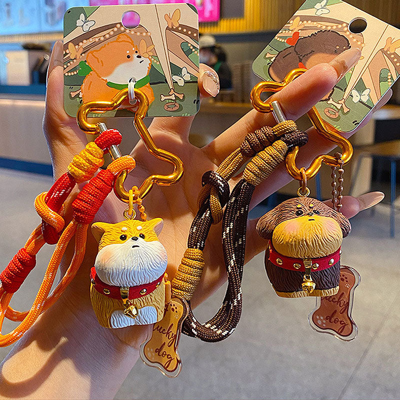 犬 毛 キーチャーム キーホルダー キーリング キーチェーン バッグチャーム ストラップ アクセサリー 紛失予防 かわいい ジュエリー 可愛い 雑貨 鍵 車 レディース カップル 小物 ギフト プレゼント