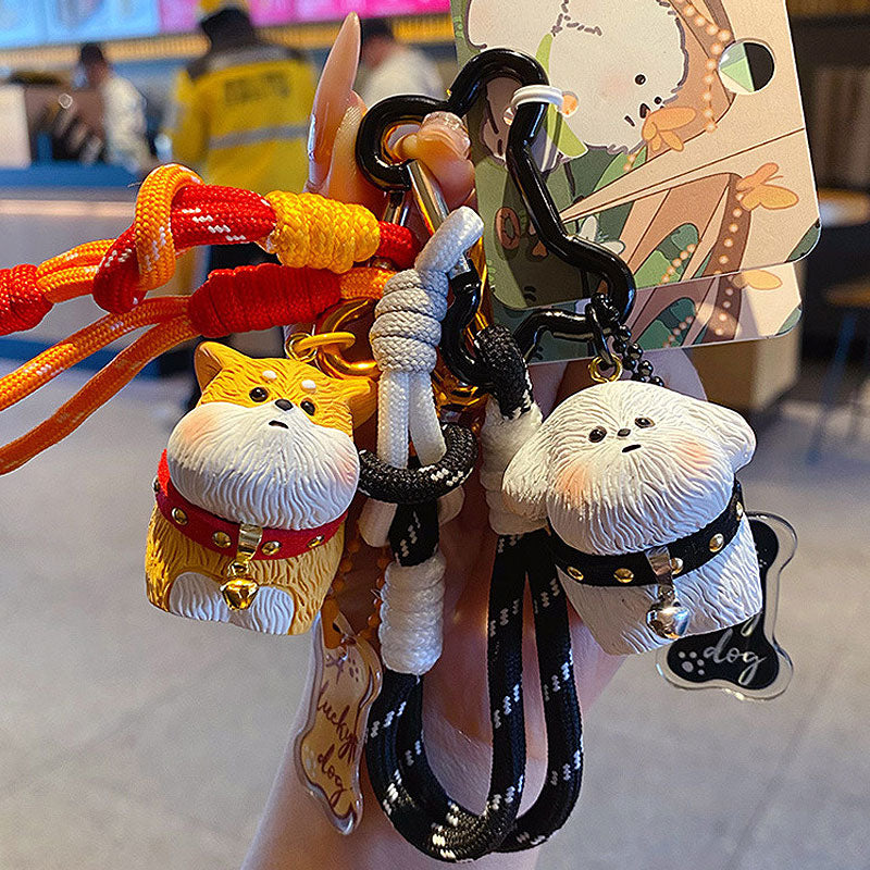 犬 毛 キーチャーム キーホルダー キーリング キーチェーン バッグチャーム ストラップ アクセサリー 紛失予防 かわいい ジュエリー 可愛い 雑貨 鍵 車 レディース カップル 小物 ギフト プレゼント