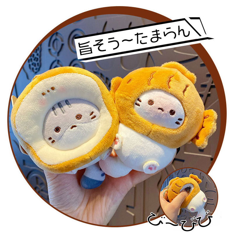 ネコ 食べ物 キーチャーム キーホルダー キーリング キーチェーン バッグチャーム ストラップ アクセサリー 紛失予防 かわいい ジュエリー 可愛い 雑貨 鍵 車 レディース カップル 小物 ギフト プレゼント