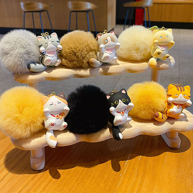 猫 元気 キーチャーム キーホルダー キーリング キーチェーン バッグチャーム ストラップ アクセサリー 紛失予防 かわいい ジュエリー 可愛い 雑貨 鍵 車 レディース カップル 小物 ギフト プレゼント