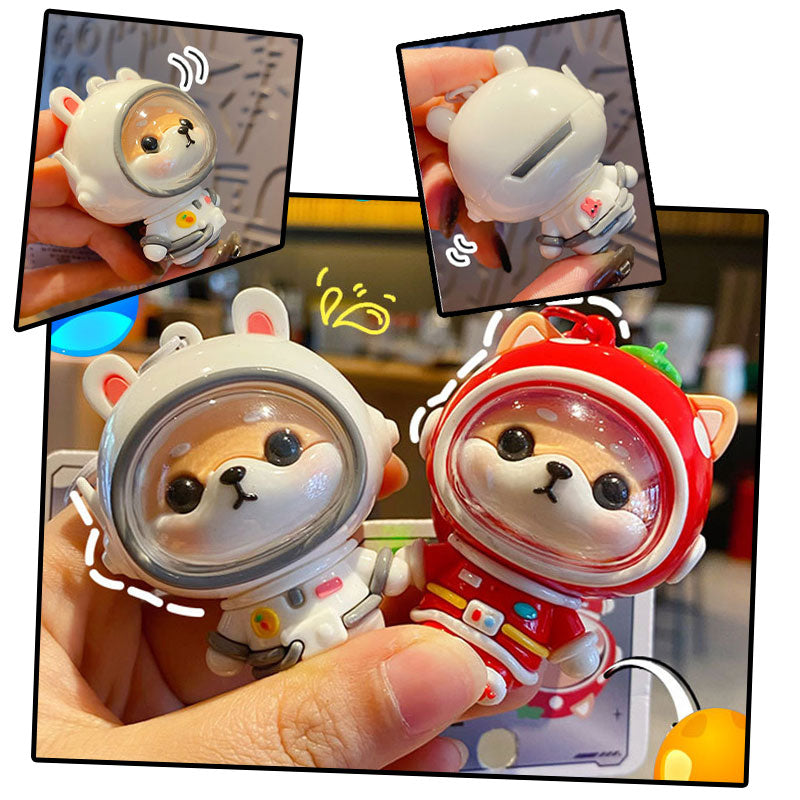 柴犬 宇宙 キーチャーム キーホルダー キーリング キーチェーン バッグチャーム ストラップ アクセサリー 紛失予防 かわいい ジュエリー 可愛い 雑貨 鍵 車 レディース カップル 小物 ギフト プレゼント