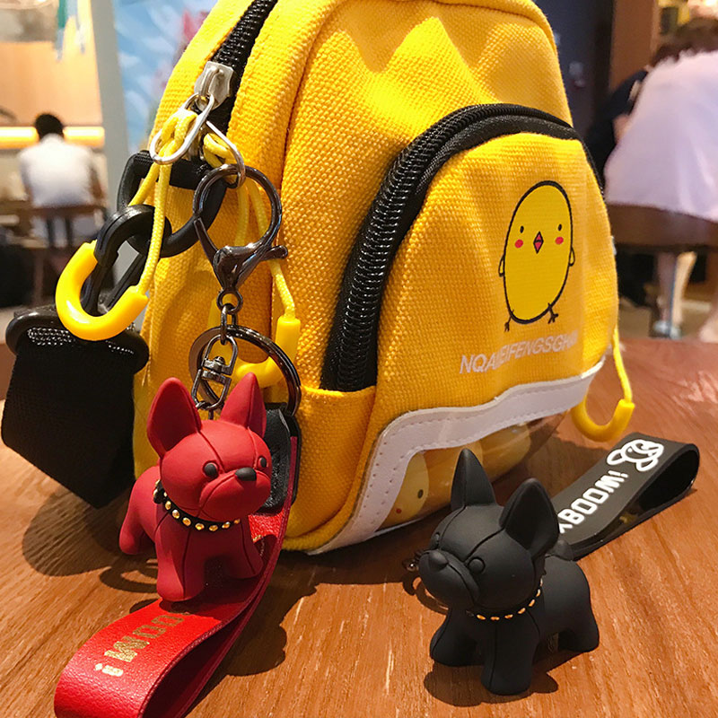 ブルドッグ キーチャーム キーホルダー キーリング キーチェーン バッグチャーム ストラップ アクセサリー 紛失予防 かわいい ジュエリー 可愛い 雑貨 鍵 車 レディース カップル 小物 ギフト プレゼント