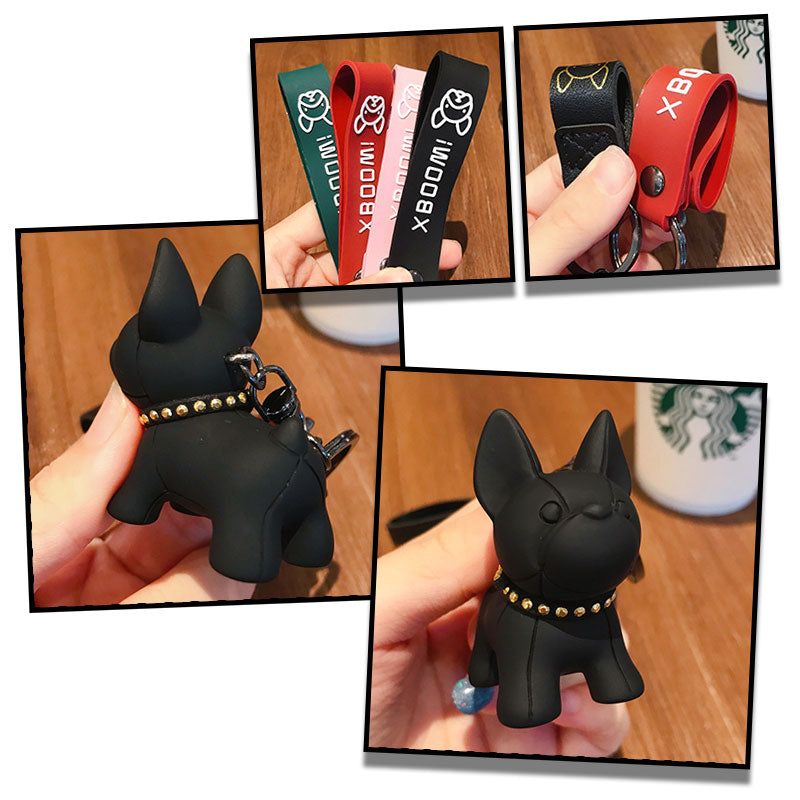 ブルドッグ キーチャーム キーホルダー キーリング キーチェーン バッグチャーム ストラップ アクセサリー 紛失予防 かわいい ジュエリー 可愛い 雑貨 鍵 車 レディース カップル 小物 ギフト プレゼント