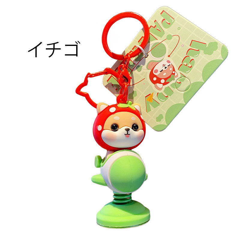 柴犬 揺り木馬 キーチャーム キーホルダー キーリング キーチェーン バッグチャーム ストラップ アクセサリー 紛失予防 かわいい ジュエリー 可愛い 雑貨 鍵 車 レディース カップル 小物 ギフト プレゼント