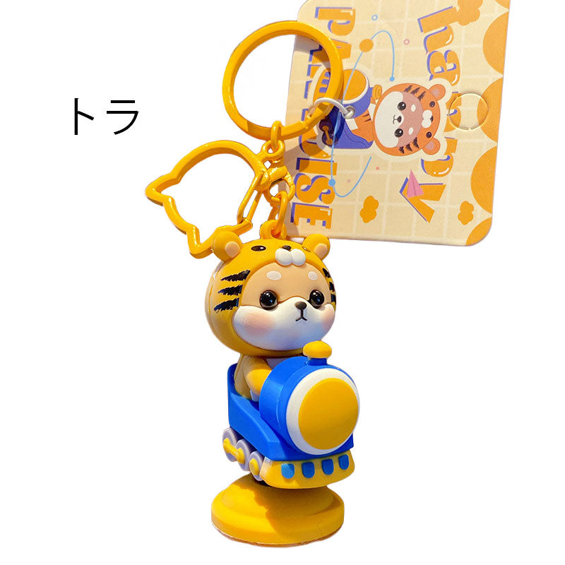柴犬 揺り木馬 キーチャーム キーホルダー キーリング キーチェーン バッグチャーム ストラップ アクセサリー 紛失予防 かわいい ジュエリー 可愛い 雑貨 鍵 車 レディース カップル 小物 ギフト プレゼント