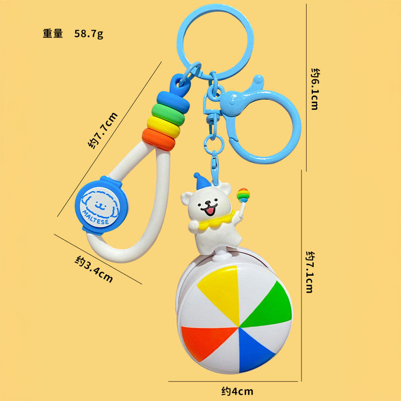 いぬ サーカス キーチャーム キーホルダー キーリング キーチェーン バッグチャーム ストラップ アクセサリー 紛失予防 かわいい ジュエリー 可愛い 雑貨 鍵 車 レディース カップル 小物 ギフト プレゼント