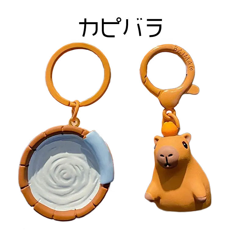 ペア 動物 キーチャーム キーホルダー キーリング キーチェーン バッグチャーム ストラップ アクセサリー 紛失予防 かわいい ジュエリー 可愛い 雑貨 鍵 車 レディース カップル 小物 ギフト プレゼント