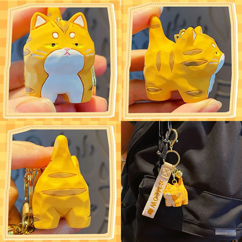 ねこ 木彫り風 キーチャーム キーホルダー キーリング キーチェーン バッグチャーム ストラップ アクセサリー 紛失予防 かわいい ジュエリー 可愛い 雑貨 鍵 車 レディース カップル 小物 ギフト プレゼント