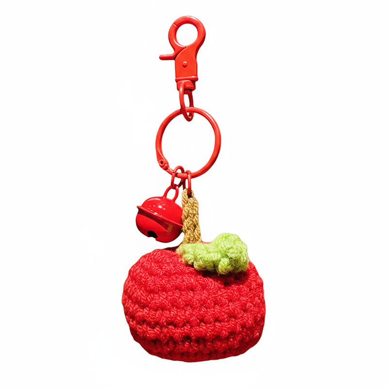 ひまわり みかん 果物 編み物 キーチャーム キーホルダー キーリング キーチェーン バッグチャーム ストラップ アクセサリー 紛失予防 かわいい ジュエリー 可愛い 雑貨 鍵 車 レディース カップル 小物 ギフト プレゼント