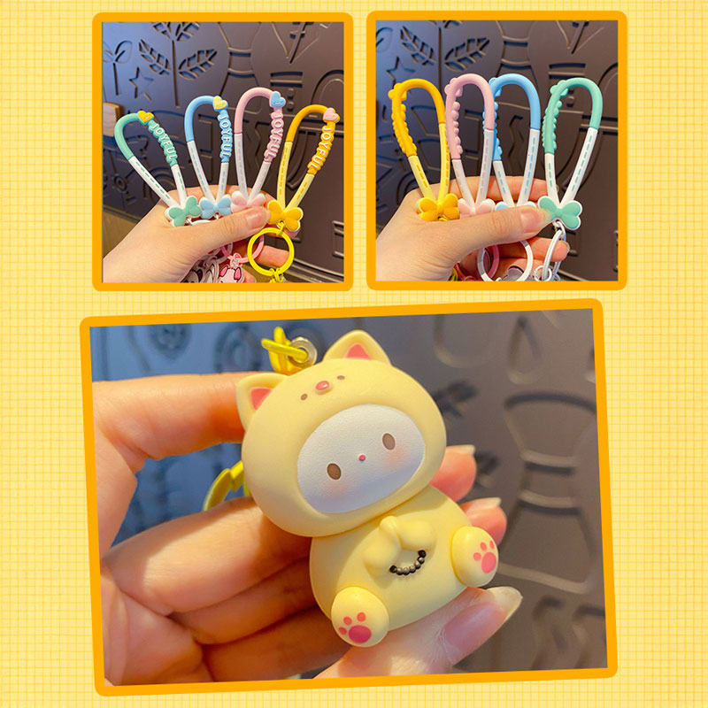 ねこ 癒し キーチャーム キーホルダー キーリング キーチェーン バッグチャーム ストラップ アクセサリー 紛失予防 かわいい ジュエリー 可愛い 雑貨 鍵 車 レディース カップル 小物 ギフト プレゼント
