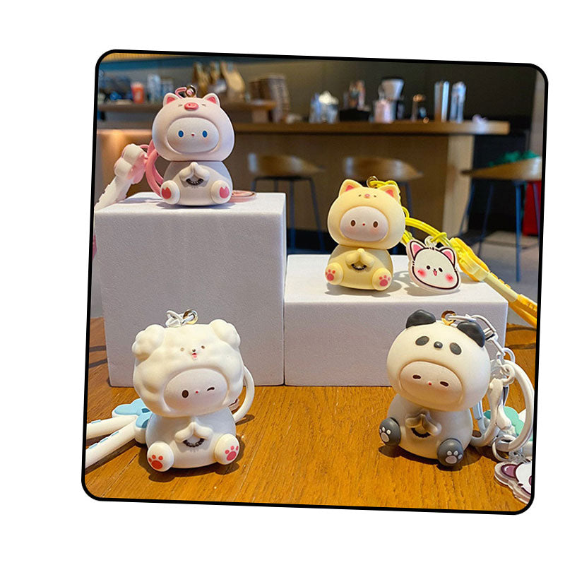 ねこ 癒し キーチャーム キーホルダー キーリング キーチェーン バッグチャーム ストラップ アクセサリー 紛失予防 かわいい ジュエリー 可愛い 雑貨 鍵 車 レディース カップル 小物 ギフト プレゼント