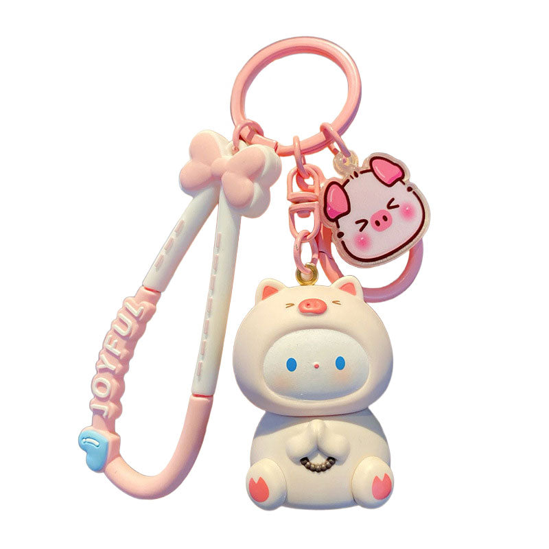 ねこ 癒し キーチャーム キーホルダー キーリング キーチェーン バッグチャーム ストラップ アクセサリー 紛失予防 かわいい ジュエリー 可愛い 雑貨 鍵 車 レディース カップル 小物 ギフト プレゼント