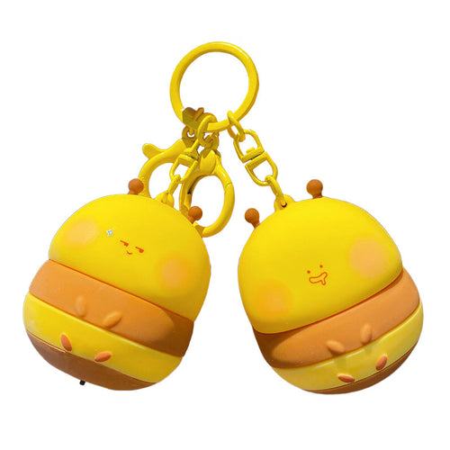 Bee 光る キーチャーム キーホルダー キーリング キーチェーン バッグチャーム ストラップ アクセサリー 紛失予防 かわいい ジュエリー 可愛い 雑貨 鍵 車 レディース カップル 小物 ギフト プレゼント