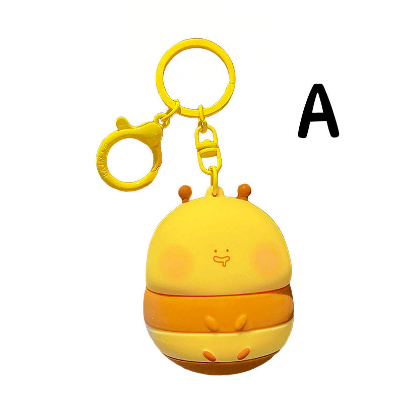 Bee 光る キーチャーム キーホルダー キーリング キーチェーン バッグチャーム ストラップ アクセサリー 紛失予防 かわいい ジュエリー 可愛い 雑貨 鍵 車 レディース カップル 小物 ギフト プレゼント