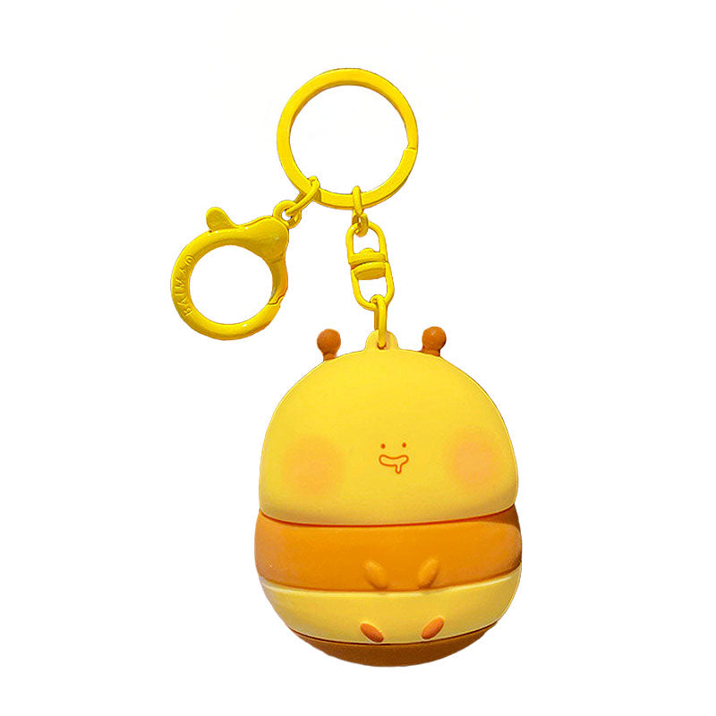 Bee 光る キーチャーム キーホルダー キーリング キーチェーン バッグチャーム ストラップ アクセサリー 紛失予防 かわいい ジュエリー 可愛い 雑貨 鍵 車 レディース カップル 小物 ギフト プレゼント