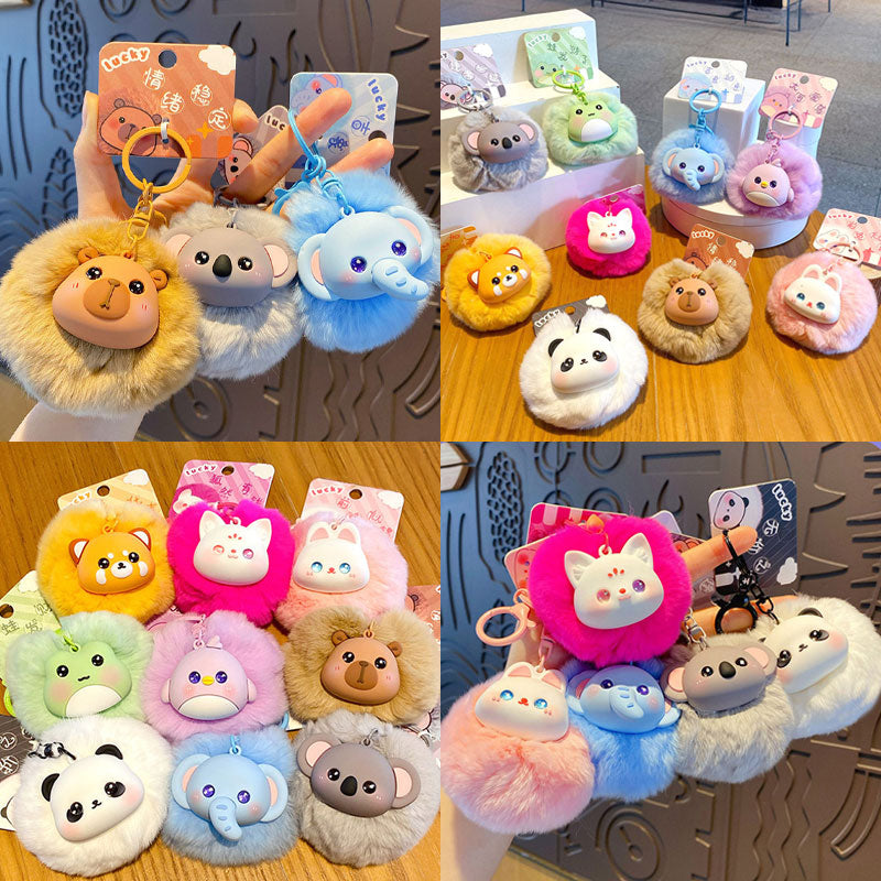 キュート 動物 ぬいぐるみ キーチャーム キーホルダー キーリング キーチェーン バッグチャーム ストラップ アクセサリー 紛失予防 かわいい ジュエリー 可愛い 雑貨 鍵 車 レディース カップル 小物 ギフト プレゼント