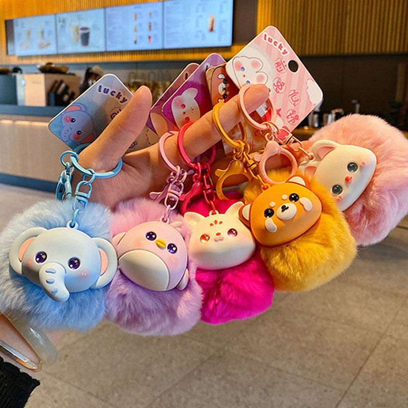 キュート 動物 ぬいぐるみ キーチャーム キーホルダー キーリング キーチェーン バッグチャーム ストラップ アクセサリー 紛失予防 かわいい ジュエリー 可愛い 雑貨 鍵 車 レディース カップル 小物 ギフト プレゼント