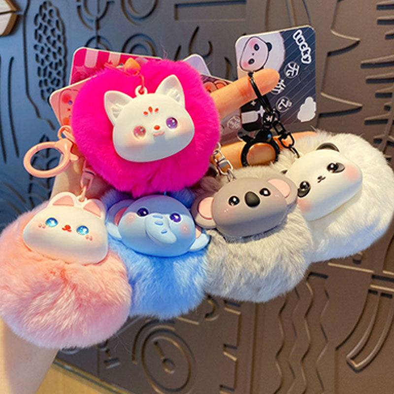 キュート 動物 ぬいぐるみ キーチャーム キーホルダー キーリング キーチェーン バッグチャーム ストラップ アクセサリー 紛失予防 かわいい ジュエリー 可愛い 雑貨 鍵 車 レディース カップル 小物 ギフト プレゼント