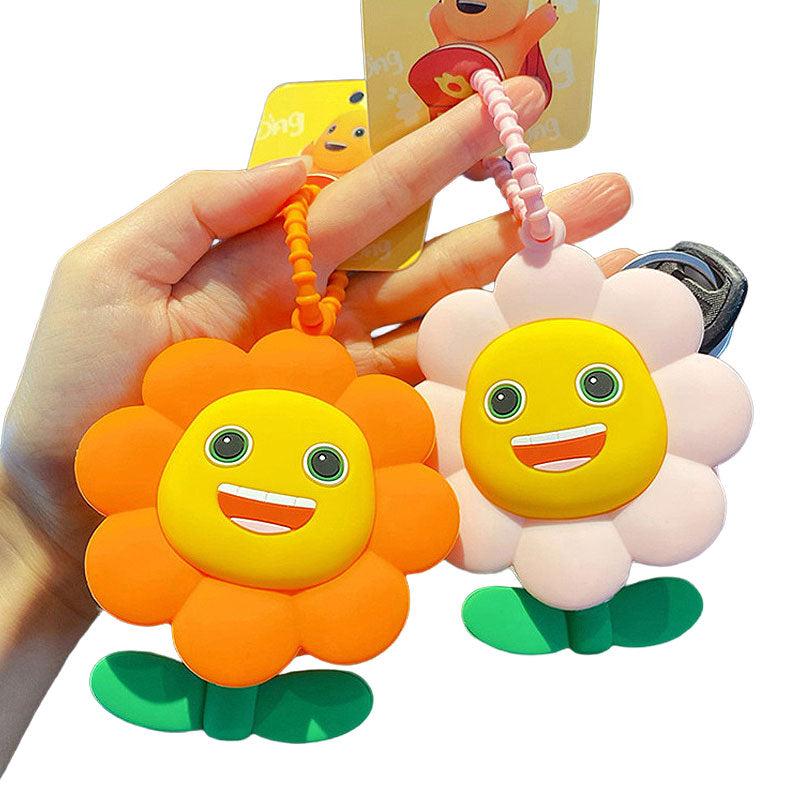 花 小物入れ キーチャーム キーホルダー キーリング キーチェーン バッグチャーム ストラップ アクセサリー 紛失予防 かわいい ジュエリー 可愛い 雑貨 鍵 車 レディース カップル 小物 ギフト プレゼント